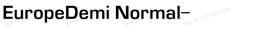 EuropeDemi Normal字体转换
